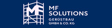 MFSolutions Logo in wei&szlig; auf blauem hintergrund